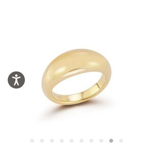 EF Collection Gold Jumbo Dome Ring